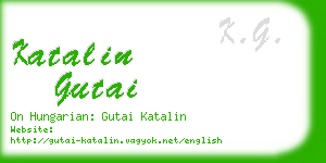katalin gutai business card